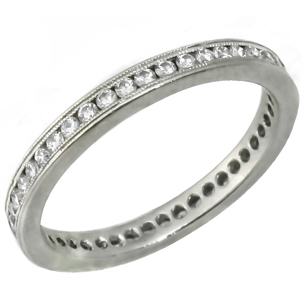 Vintage 1.20ct Diamond Eternity Wedding Band
