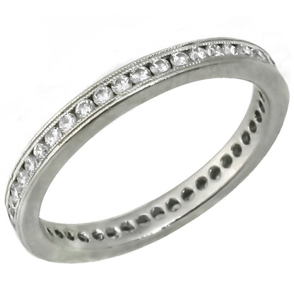 Vintage 1.20ct Diamond Eternity Wedding Band