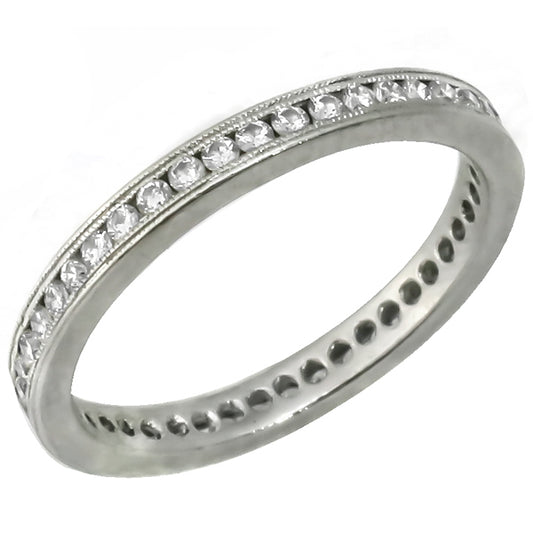 Vintage 1.20ct Diamond Eternity Wedding Band