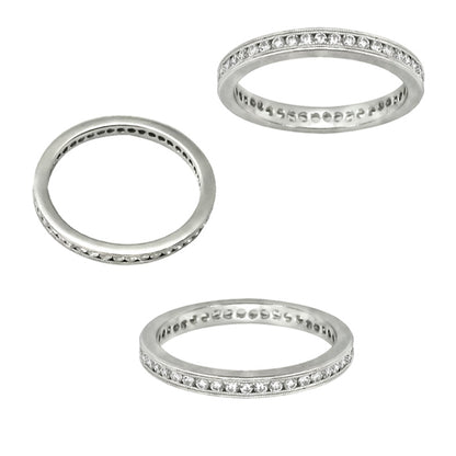 Vintage 1.20ct Diamond Eternity Wedding Band