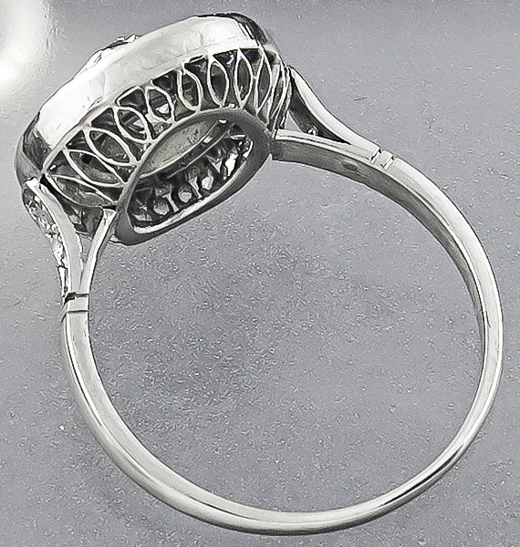 Vintage 1.27ct Diamond Sapphire Engagement Ring