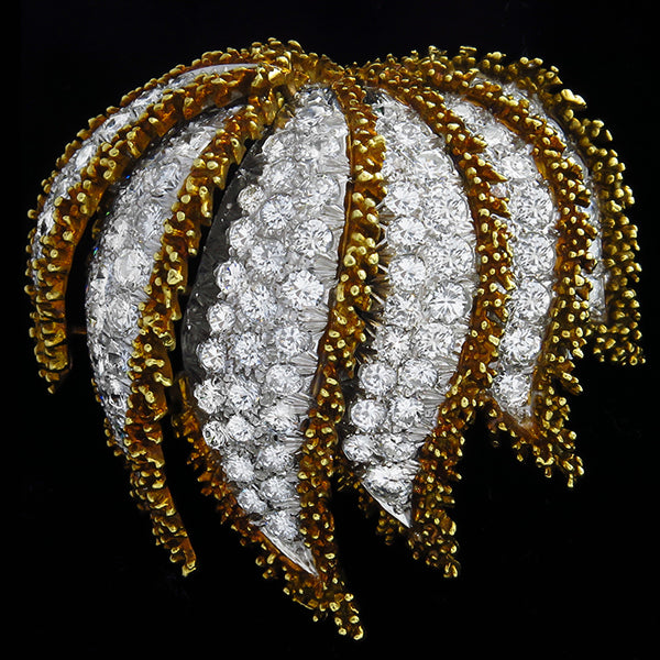 Vintage  13.00ct Diamond Gold Pin/Pendant