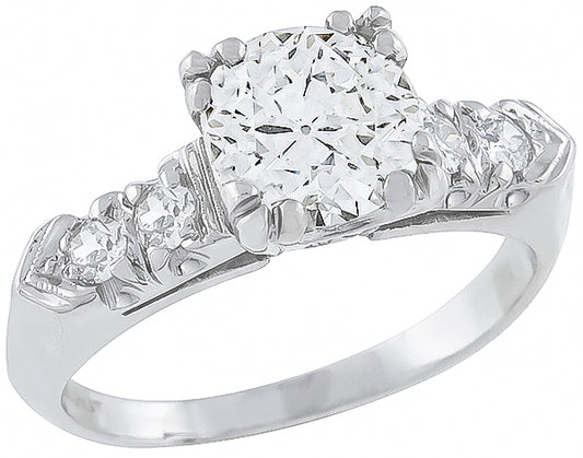 Vintage 1.30ct Diamond Engagement Ring