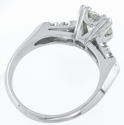 Vintage 1.30ct Diamond Engagement Ring