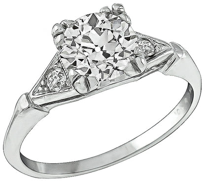 Vintage 1.30ct Diamond Engagement Ring