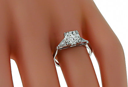 Vintage 1.30ct Diamond Engagement Ring