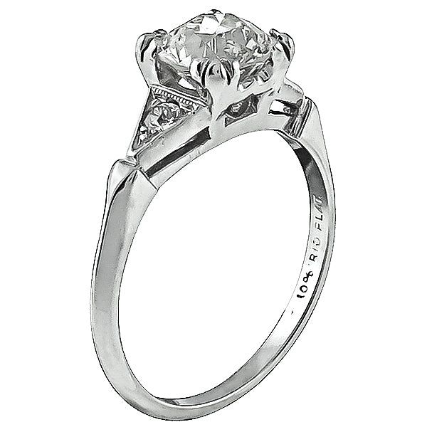 Vintage 1.30ct Diamond Engagement Ring