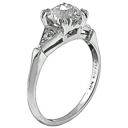 Vintage 1.30ct Diamond Engagement Ring