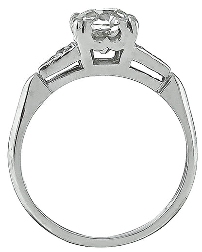 Vintage 1.30ct Diamond Engagement Ring