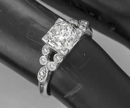 Vintage 1.43ct Diamond Platinum Engagement Ring