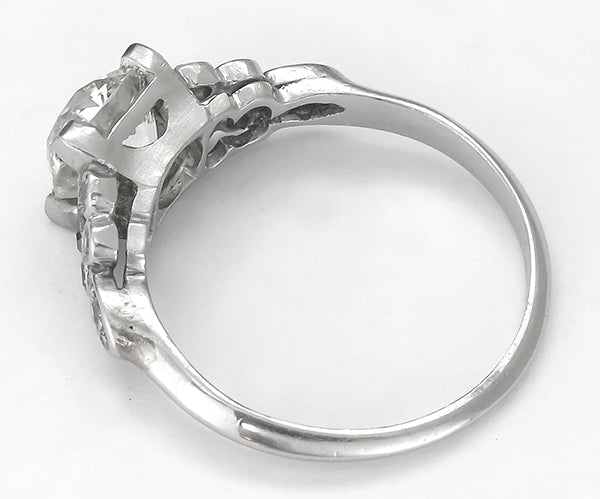 Vintage 1.43ct Diamond Platinum Engagement Ring