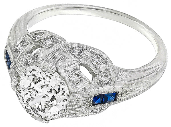 Vintage 1.44ct Diamond Engagement Ring