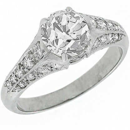 Vintage 1.46ct Diamond Engagement Ring