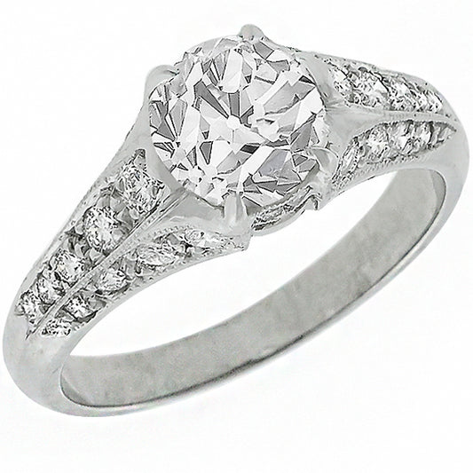 Vintage 1.46ct Diamond Engagement Ring