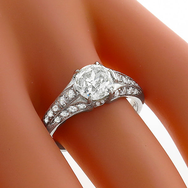 Vintage 1.46ct Diamond Engagement Ring