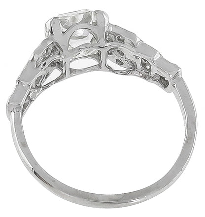 Vintage 1.49ct Diamond Engagement Ring