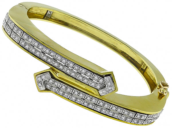 Vintage 1.50ct Diamond Bangle