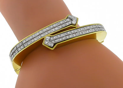 Vintage 1.50ct Diamond Bangle