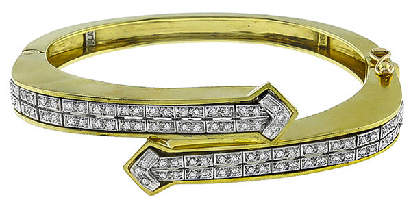 Vintage 1.50ct Diamond Bangle