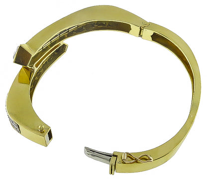 Vintage 1.50ct Diamond Bangle