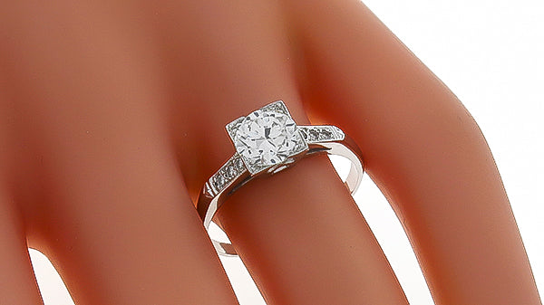 Vintage 1.54ct Diamond Engagement Ring