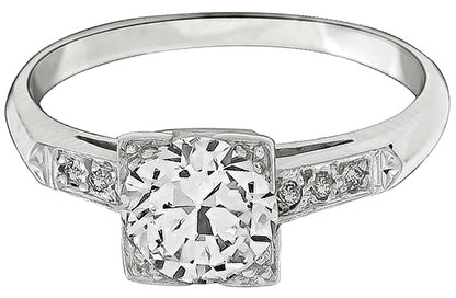 Vintage 1.54ct Diamond Engagement Ring