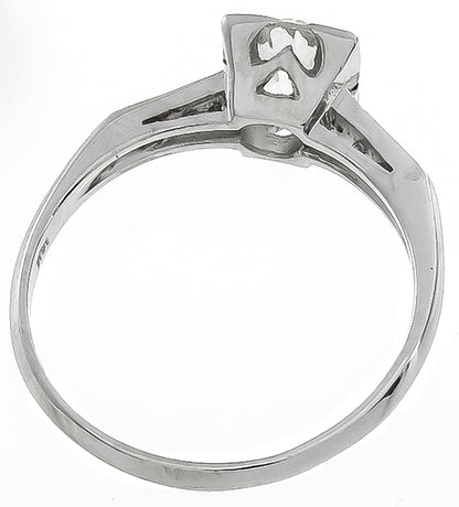 Vintage 1.54ct Diamond Engagement Ring