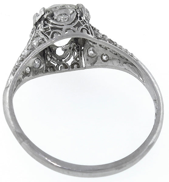 Vintage 1.55ct Diamond Antique Engagement Ring