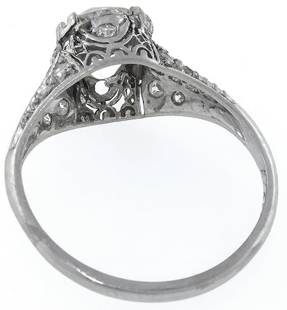 Vintage 1.55ct Diamond Antique Engagement Ring