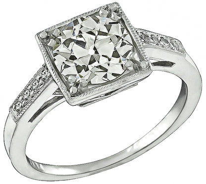 Vintage 1.55ct Diamond Engagement Ring