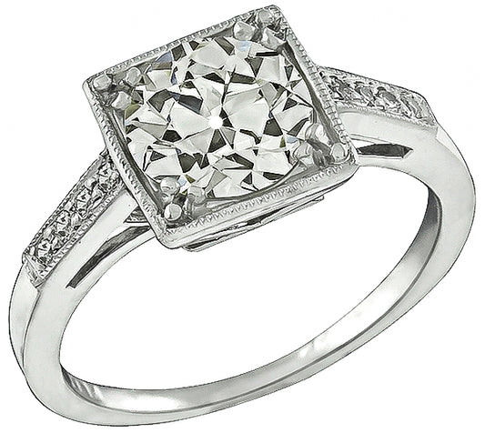 Vintage 1.55ct Diamond Engagement Ring