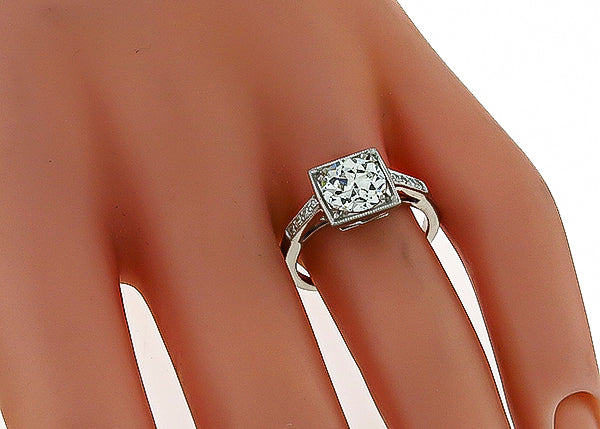Vintage 1.55ct Diamond Engagement Ring