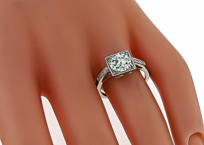Vintage 1.55ct Diamond Engagement Ring