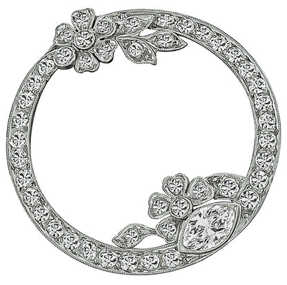 Vintage 1.60ct Diamond Pin