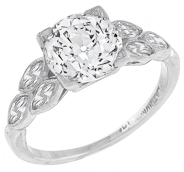 Vintage 1.68ct Diamond Engagement Ring