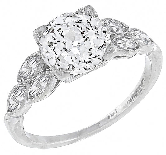 Vintage 1.68ct Diamond Engagement Ring