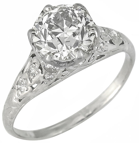 Vintage 1.75ct Diamond Engagement Ring