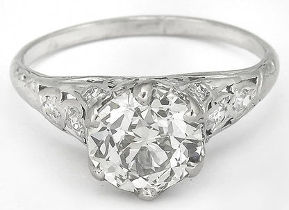 Vintage 1.75ct Diamond Engagement Ring