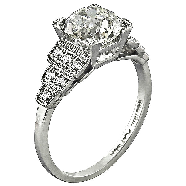 Vintage 1.75ct Diamond Engagement Ring