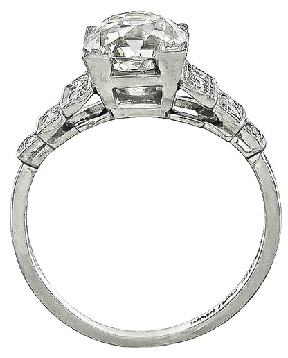 Vintage 1.75ct Diamond Engagement Ring