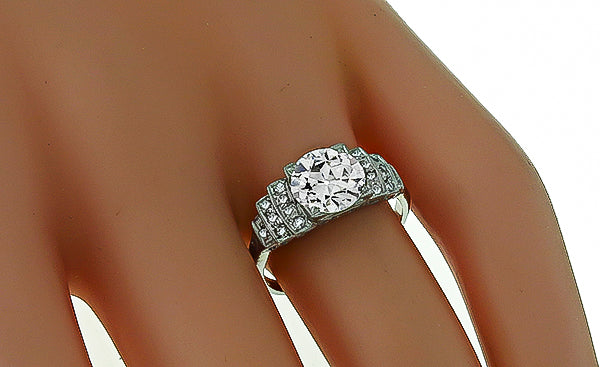 Vintage 1.81ct Diamond Engagement Ring