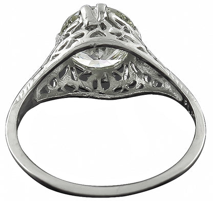 Vintage 1.87ct Diamond Engagement Ring