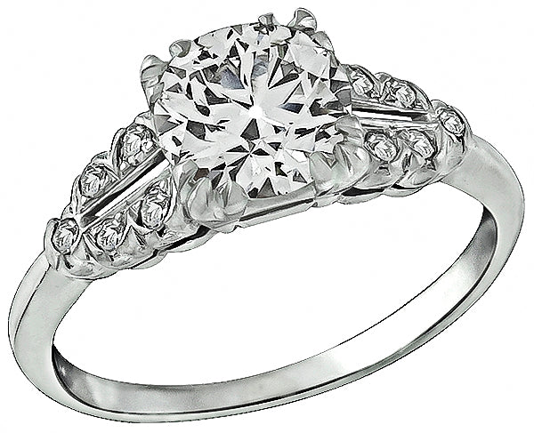 Vintage 1.87ct Diamond Engagement Ring