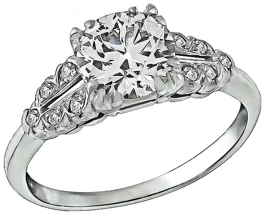 Vintage 1.87ct Diamond Engagement Ring