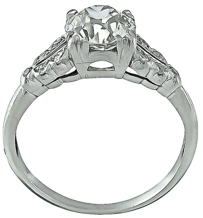 Vintage 1.87ct Diamond Engagement Ring