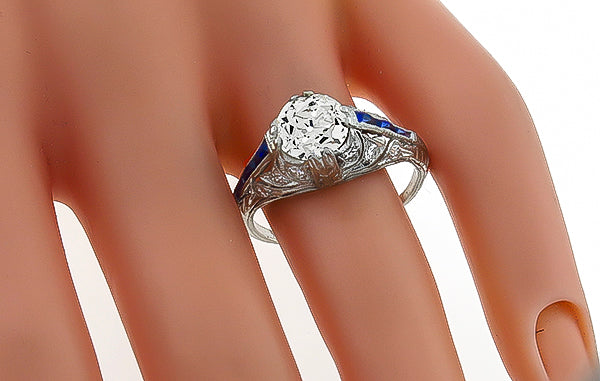 Vintage 1.97ct Diamond Engagement Ring