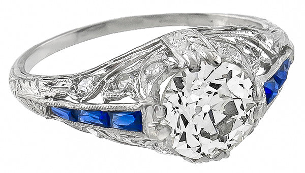 Vintage 1.97ct Diamond Engagement Ring