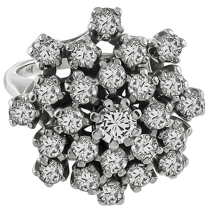 Vintage  2.00ct Diamond Cocktail Ring