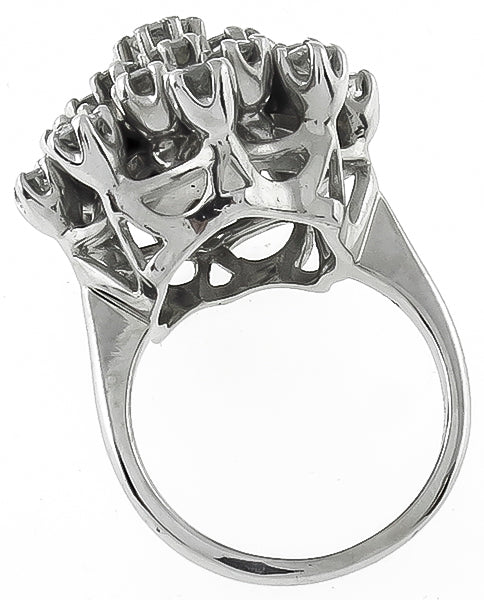 Vintage  2.00ct Diamond Cocktail Ring