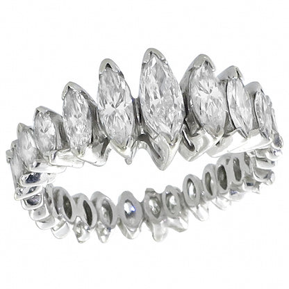 Vintage 2.00ct Diamond Eternity Gold Ring